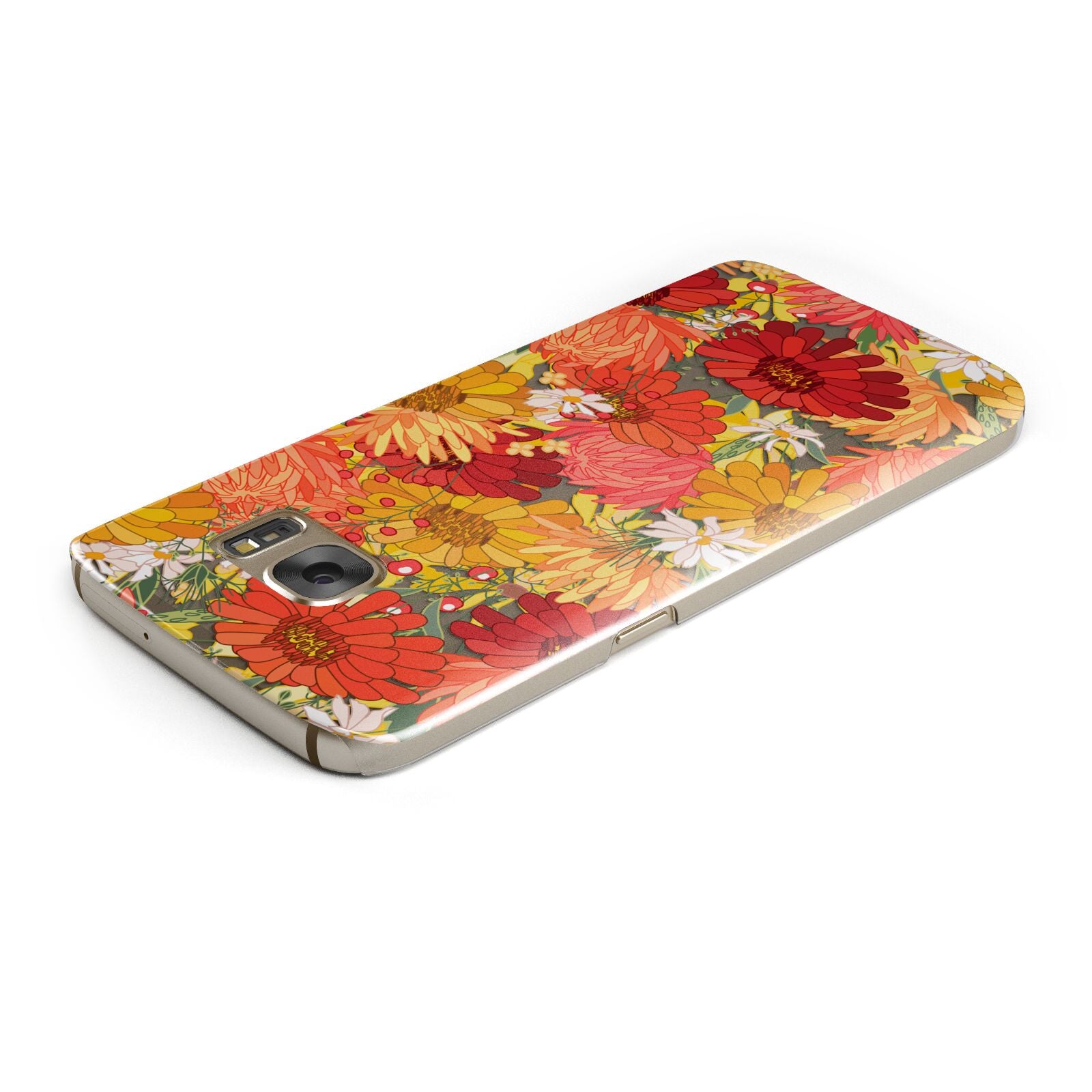 Floral Gerbera Samsung Galaxy Case Top Cutout