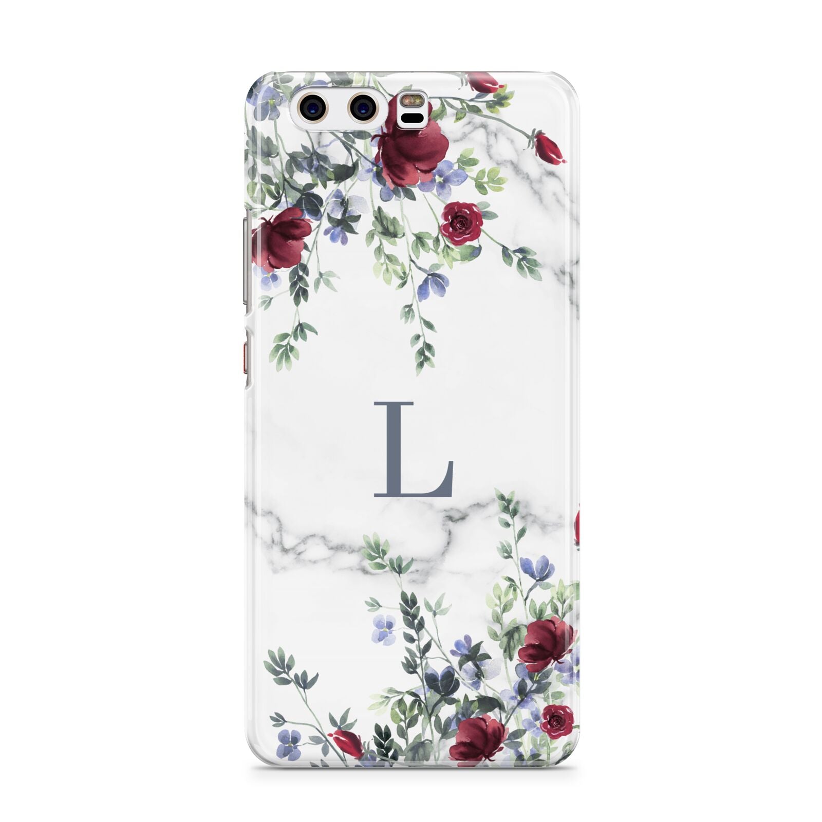 Floral Marble Monogram Personalised Huawei P10 Phone Case