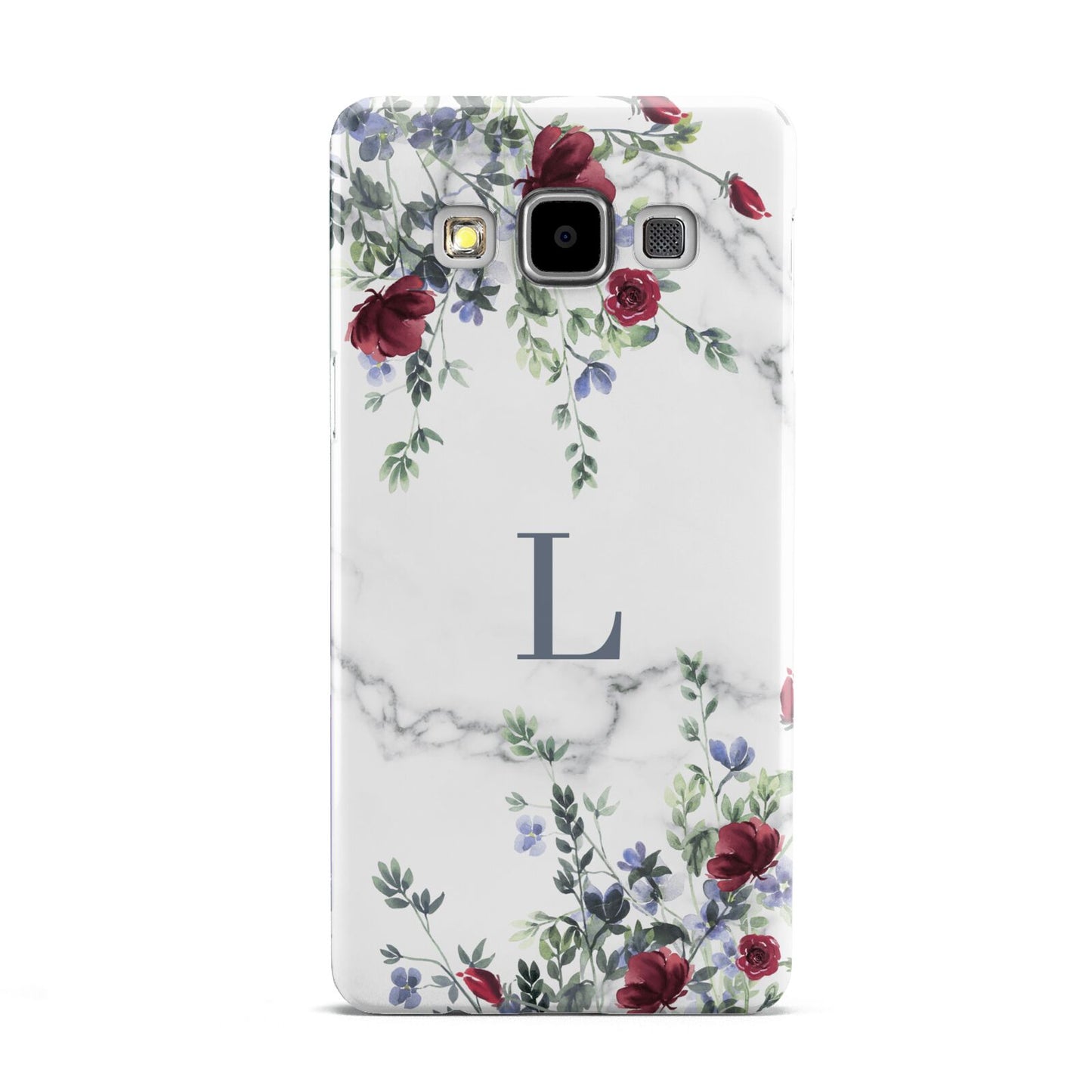 Floral Marble Monogram Personalised Samsung Galaxy A5 Case