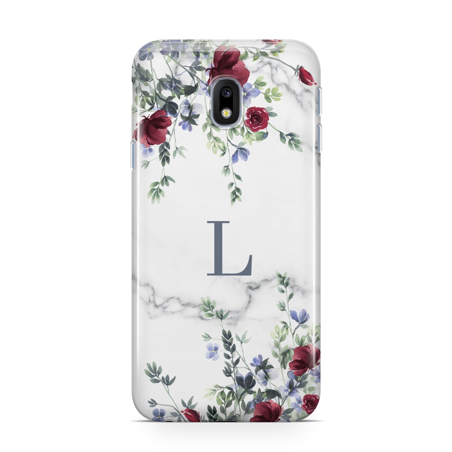 Floral Marble Monogram Personalised Samsung Galaxy J3 2017 Case