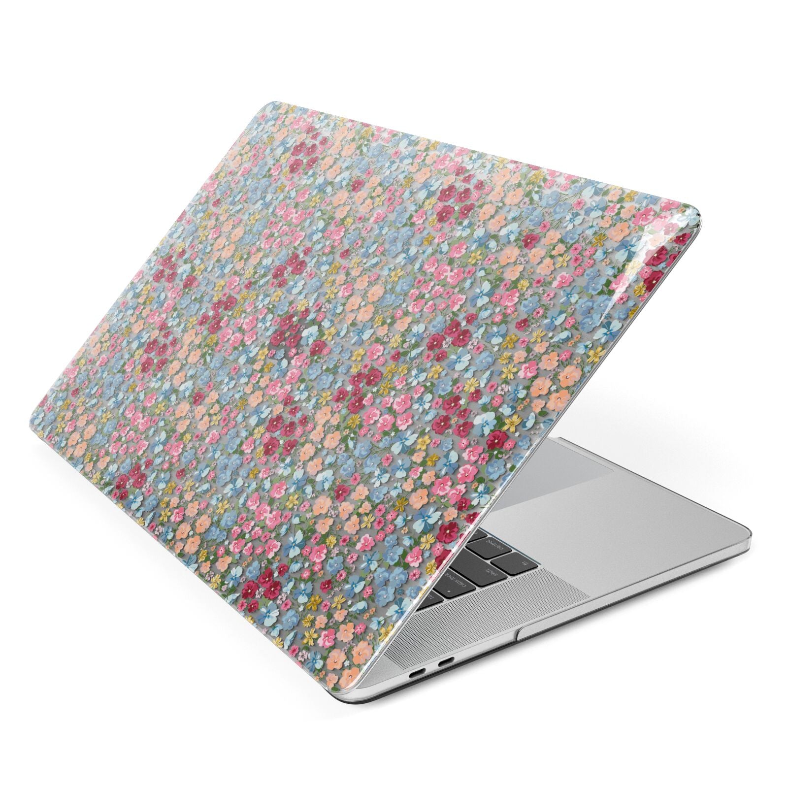 Floral Meadow Apple MacBook Case Side View