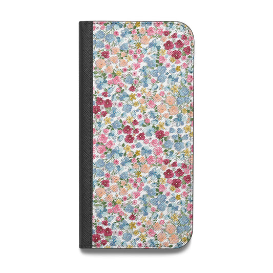 Floral Meadow Vegan Leather Flip iPhone Case