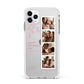 Floral Mothers Day Photo Strip Apple iPhone 11 Pro Max in Silver with White Impact Case