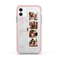 Floral Mothers Day Photo Strip Apple iPhone 11 in White with Pink Impact Case