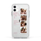 Floral Mothers Day Photo Strip Apple iPhone 11 in White with White Impact Case