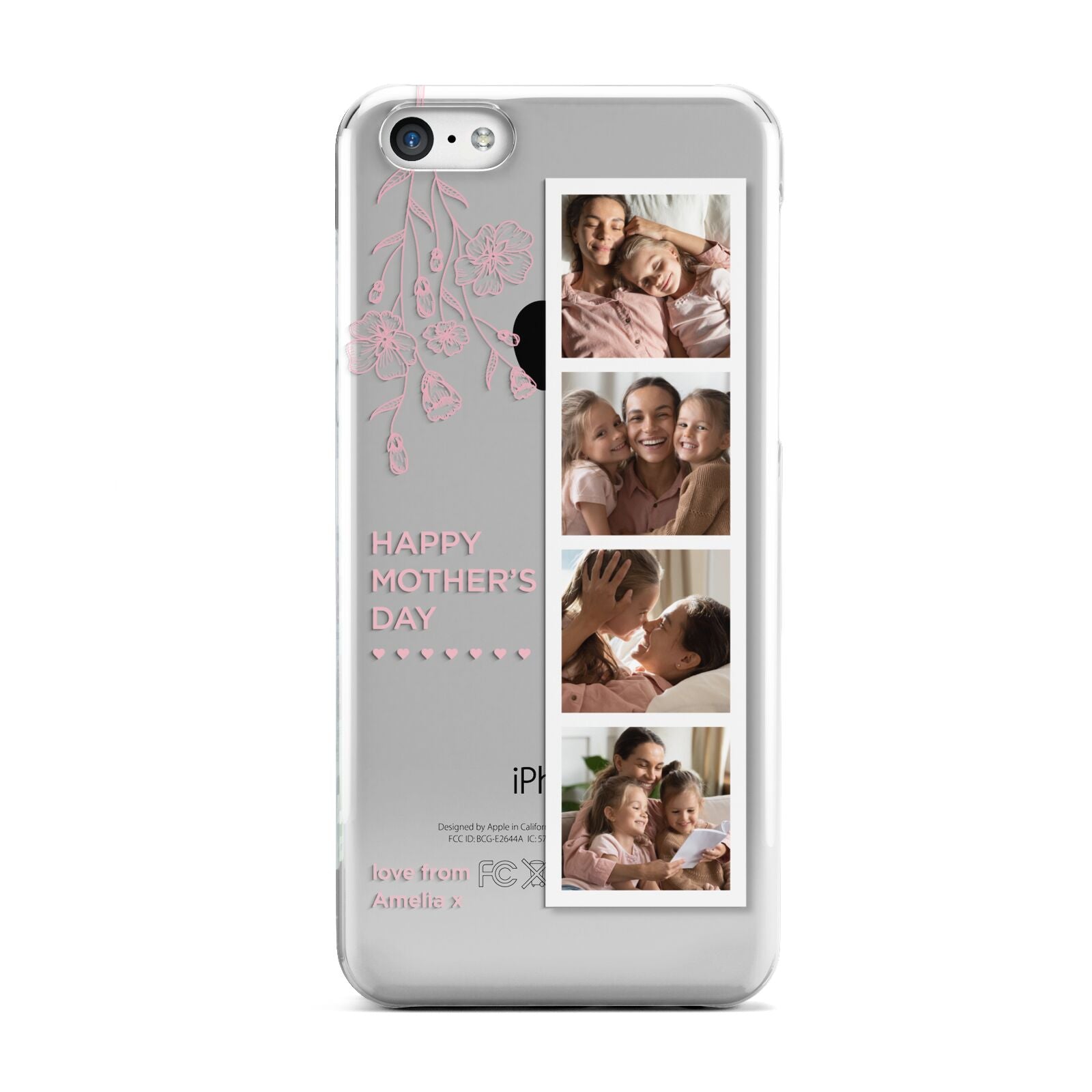 Floral Mothers Day Photo Strip Apple iPhone 5c Case