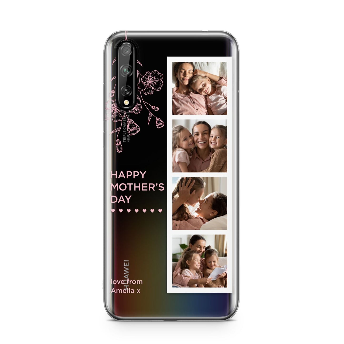 Floral Mothers Day Photo Strip Huawei Enjoy 10s Phone Case