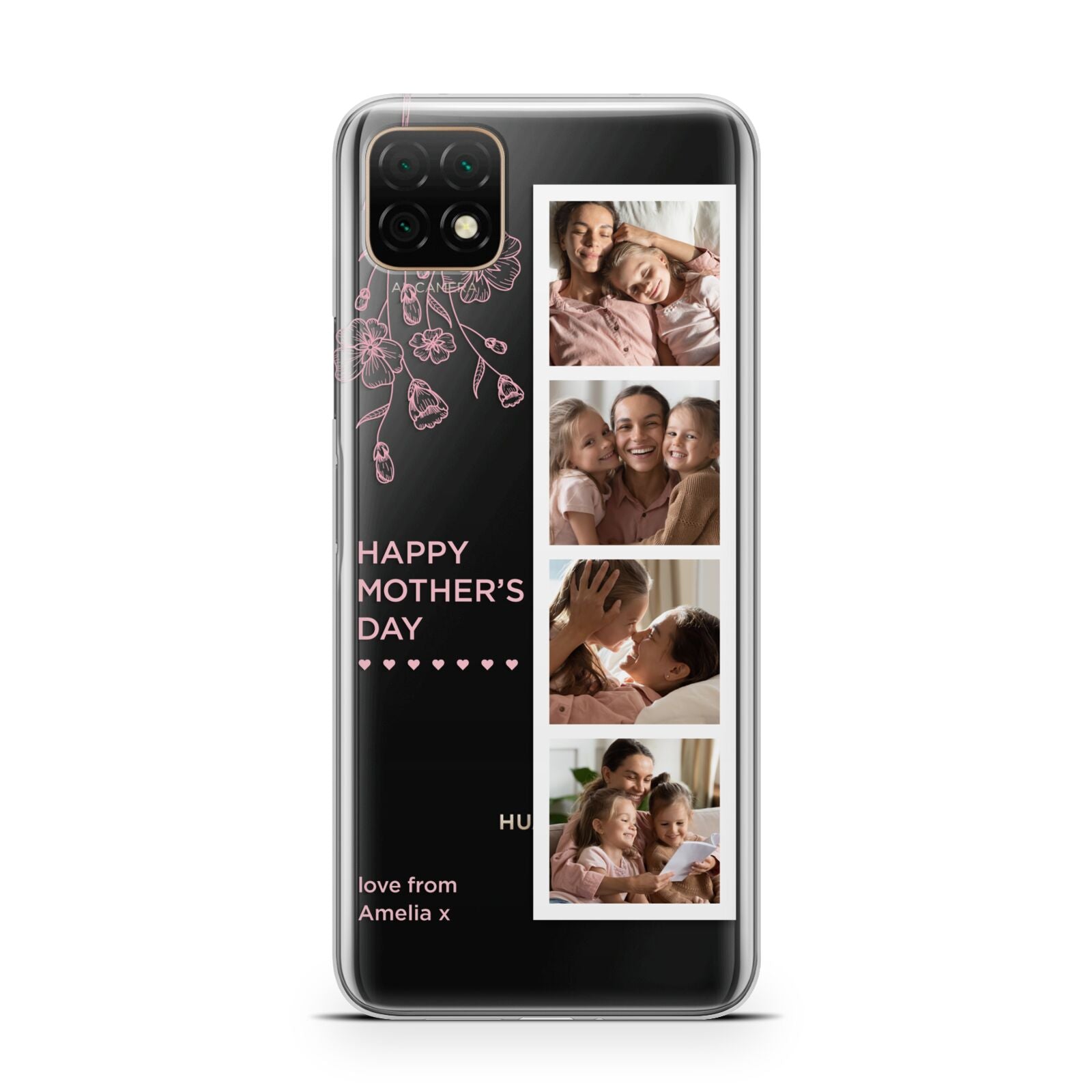 Floral Mothers Day Photo Strip Huawei Enjoy 20 Phone Case