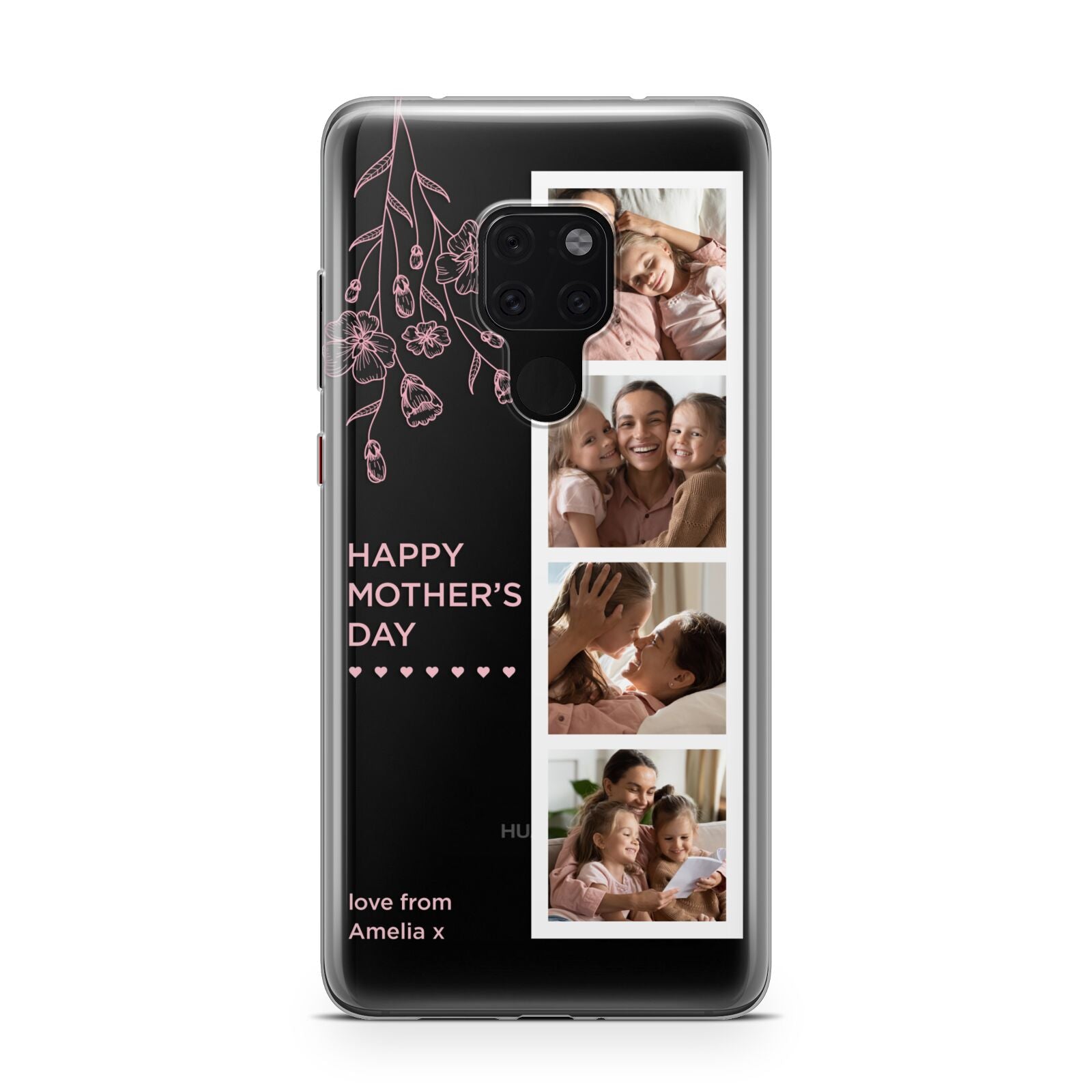 Floral Mothers Day Photo Strip Huawei Mate 20 Phone Case