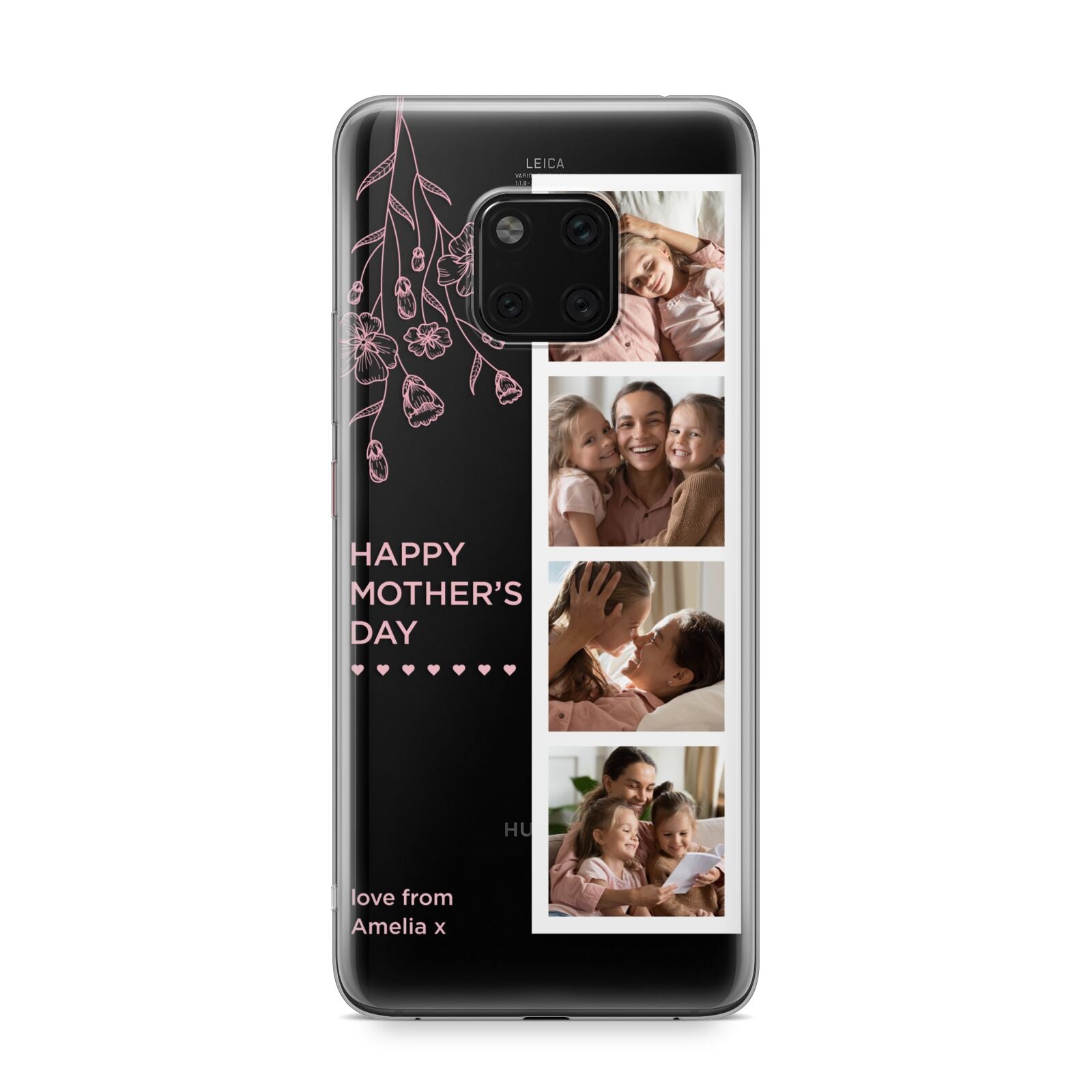 Floral Mothers Day Photo Strip Huawei Mate 20 Pro Phone Case