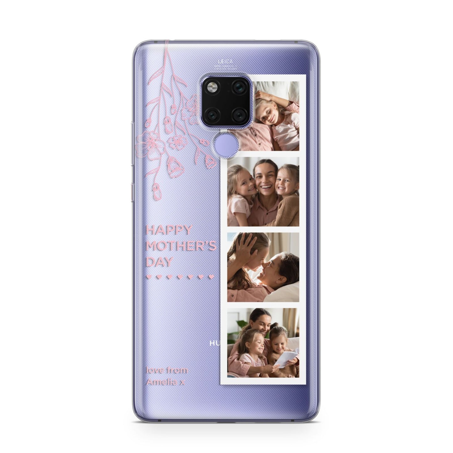 Floral Mothers Day Photo Strip Huawei Mate 20X Phone Case