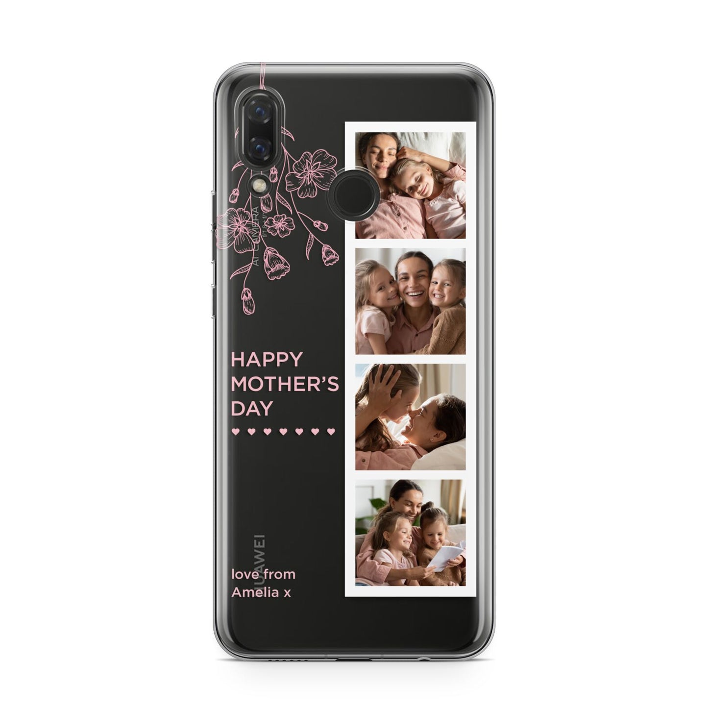 Floral Mothers Day Photo Strip Huawei Nova 3 Phone Case