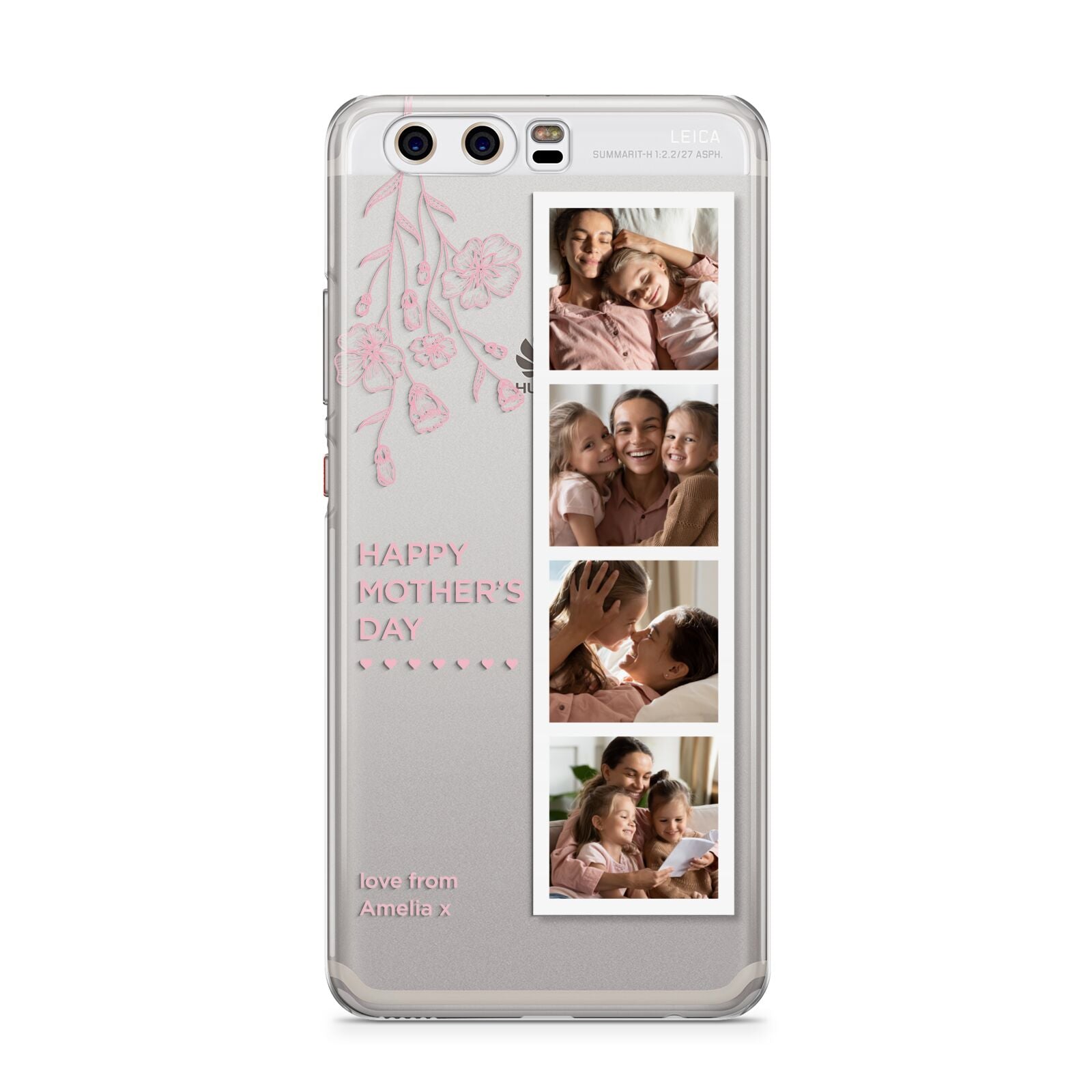 Floral Mothers Day Photo Strip Huawei P10 Phone Case