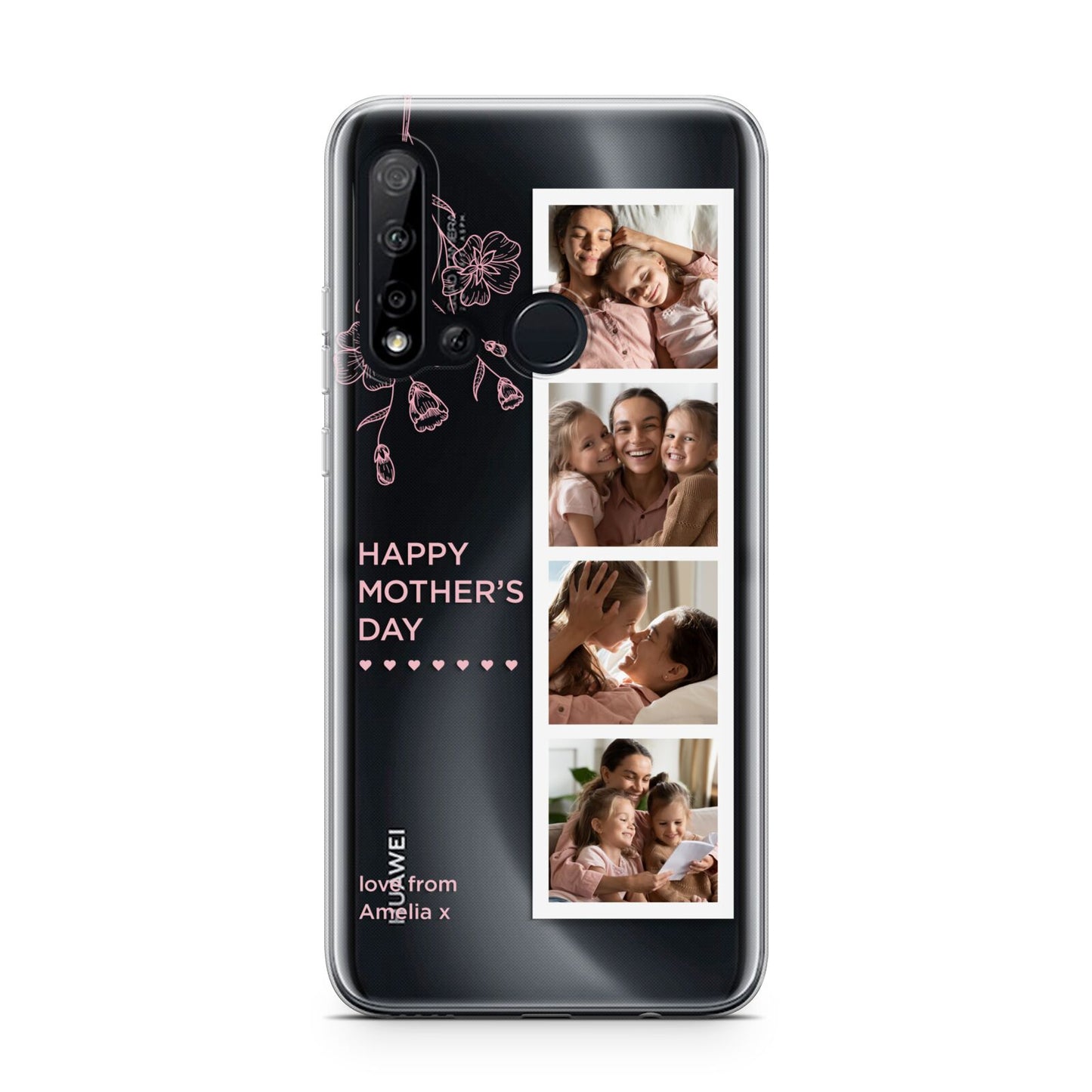 Floral Mothers Day Photo Strip Huawei P20 Lite 5G Phone Case