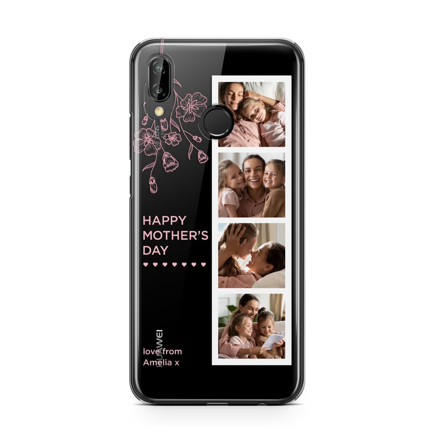 Floral Mothers Day Photo Strip Huawei P20 Lite Phone Case