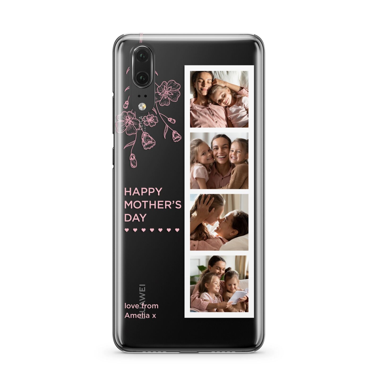 Floral Mothers Day Photo Strip Huawei P20 Phone Case