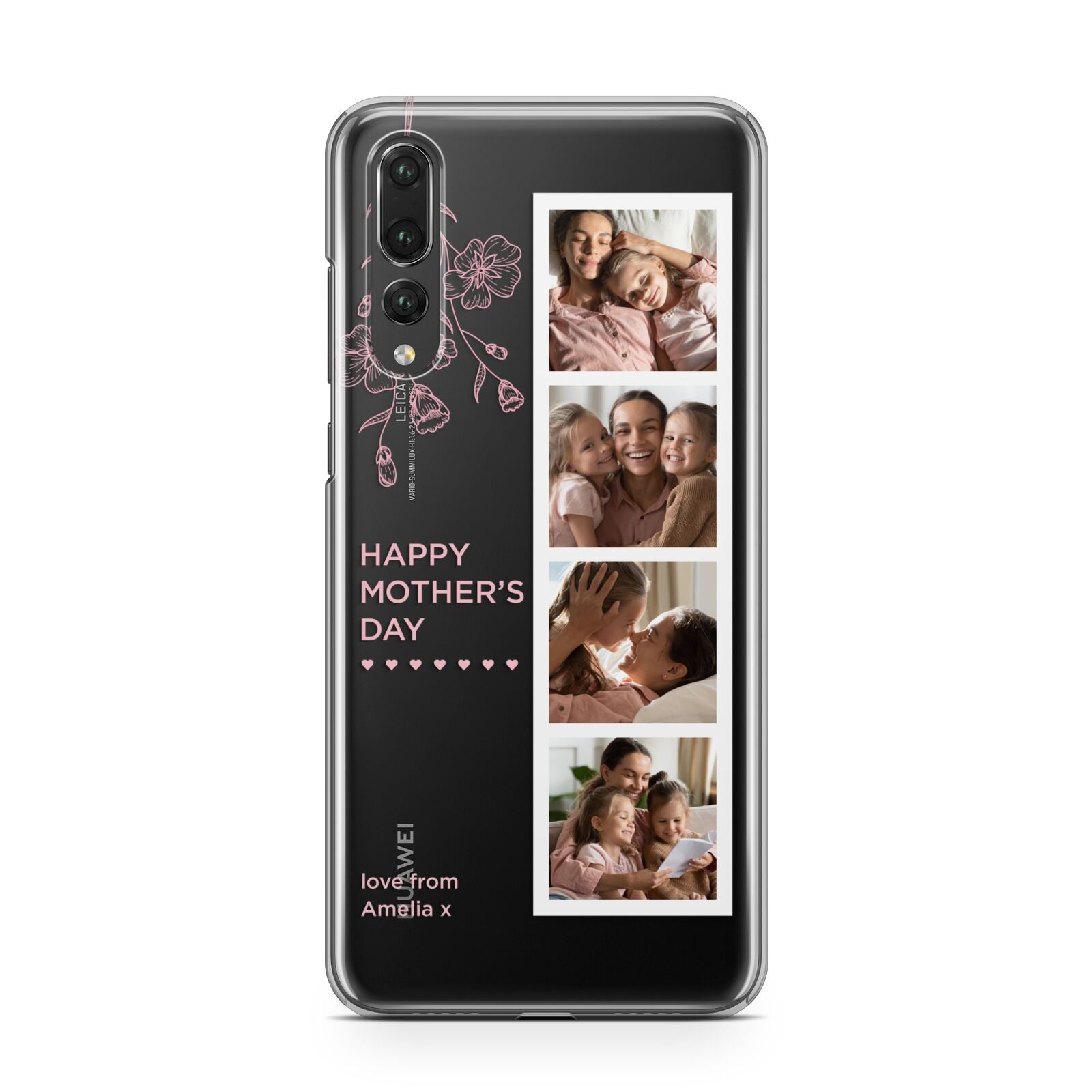 Floral Mothers Day Photo Strip Huawei P20 Pro Phone Case