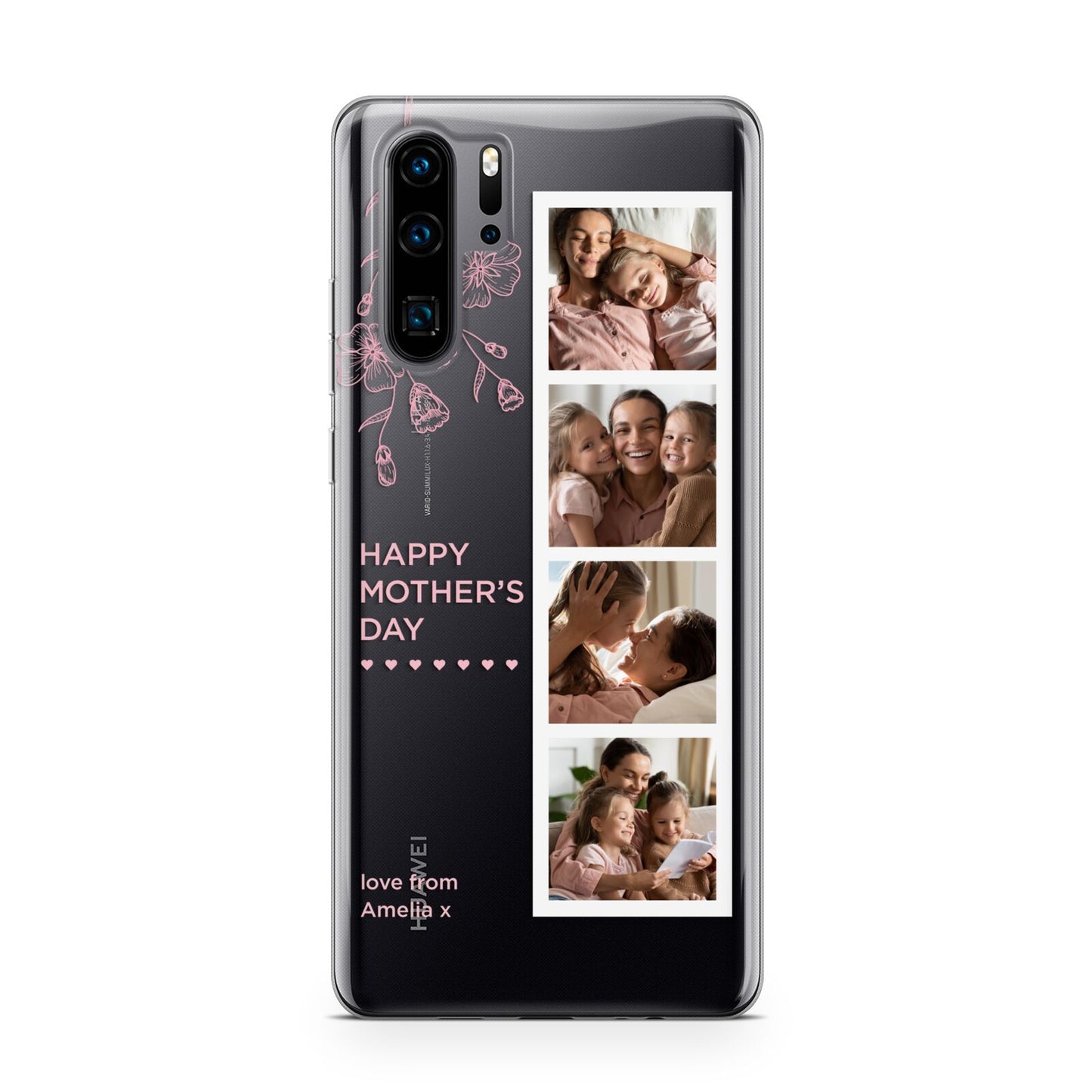 Floral Mothers Day Photo Strip Huawei P30 Pro Phone Case