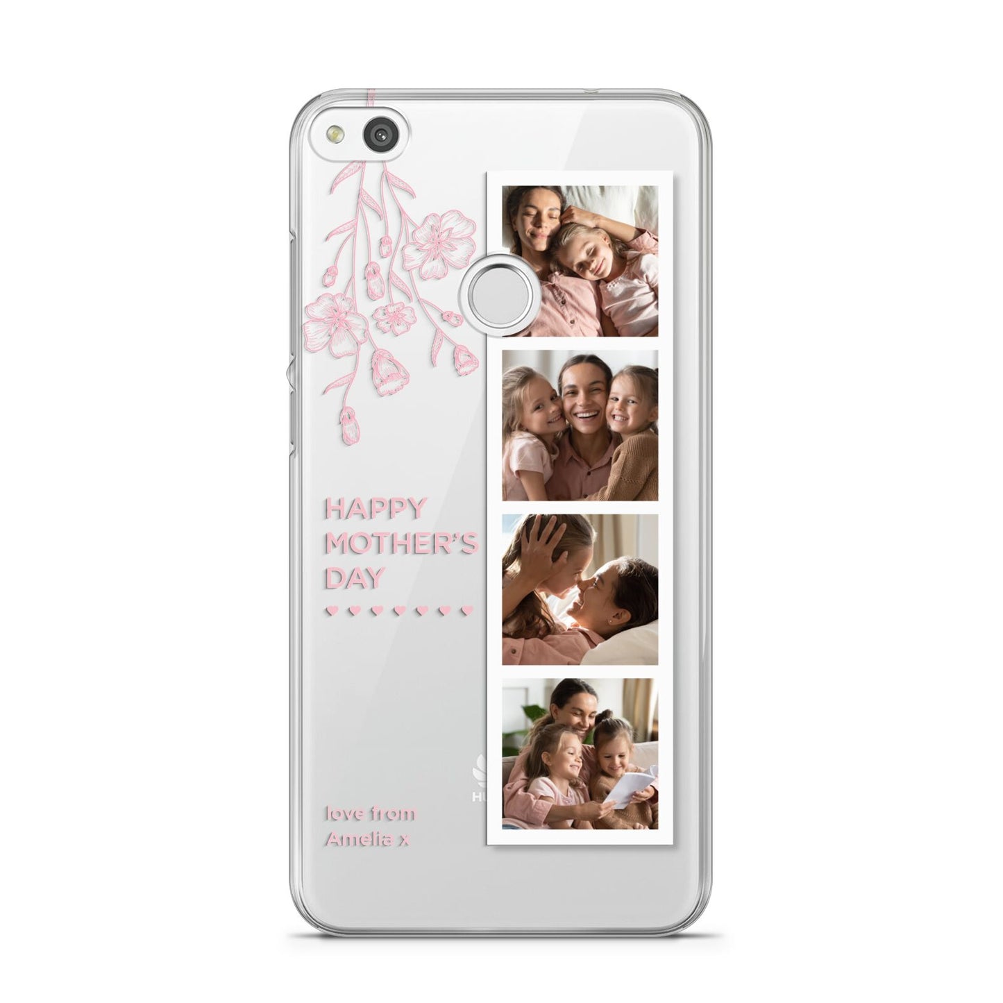 Floral Mothers Day Photo Strip Huawei P8 Lite Case