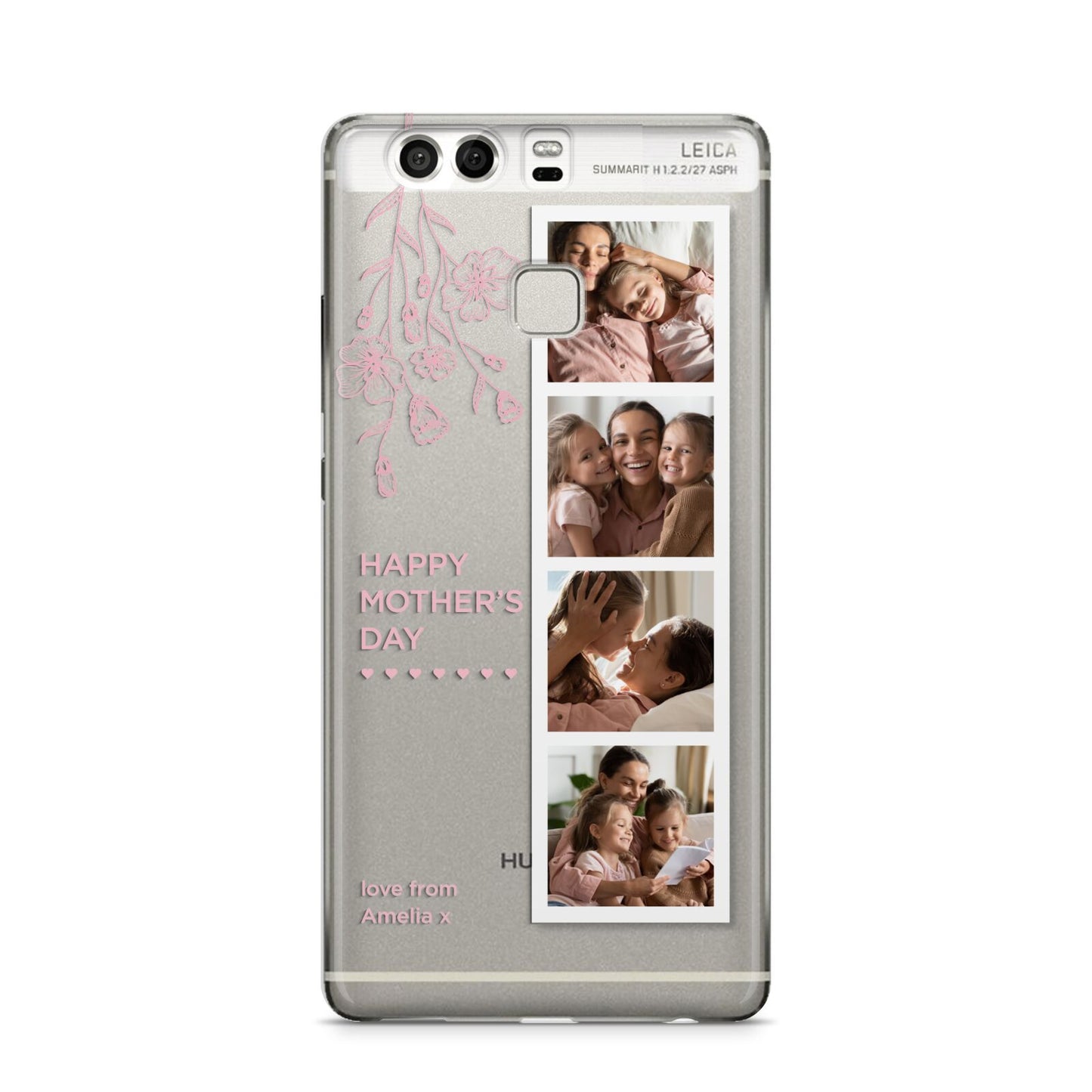 Floral Mothers Day Photo Strip Huawei P9 Case