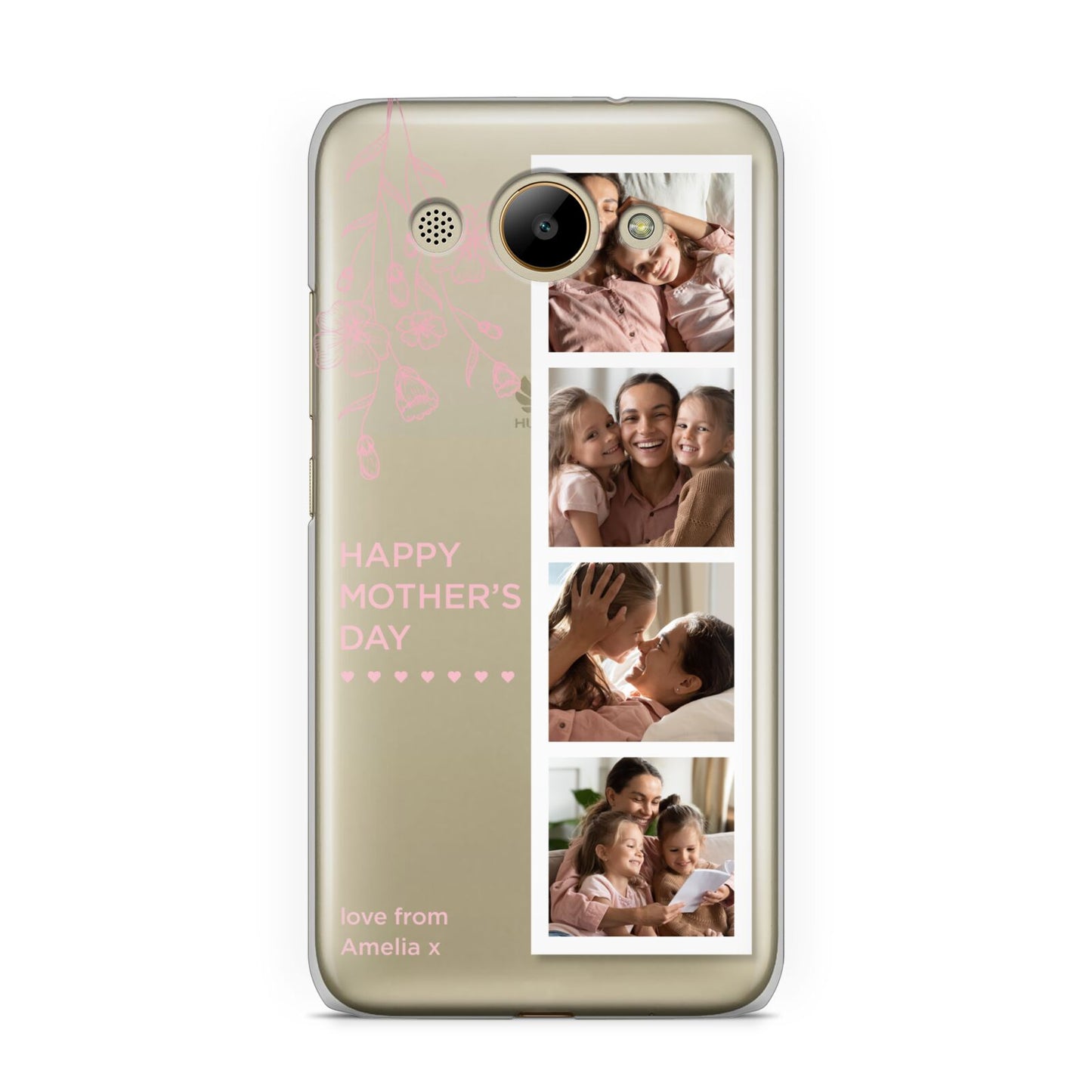 Floral Mothers Day Photo Strip Huawei Y3 2017