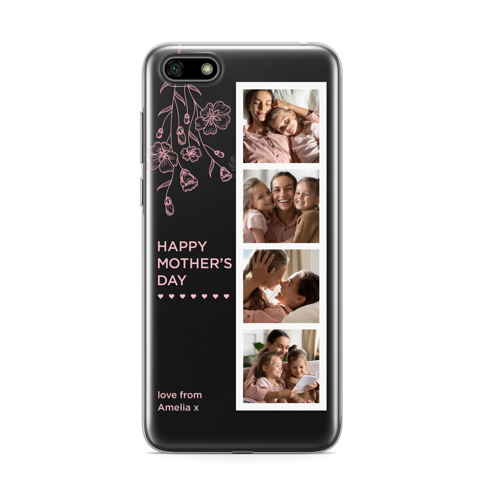 Floral Mothers Day Photo Strip Huawei Y5 Prime 2018 Phone Case