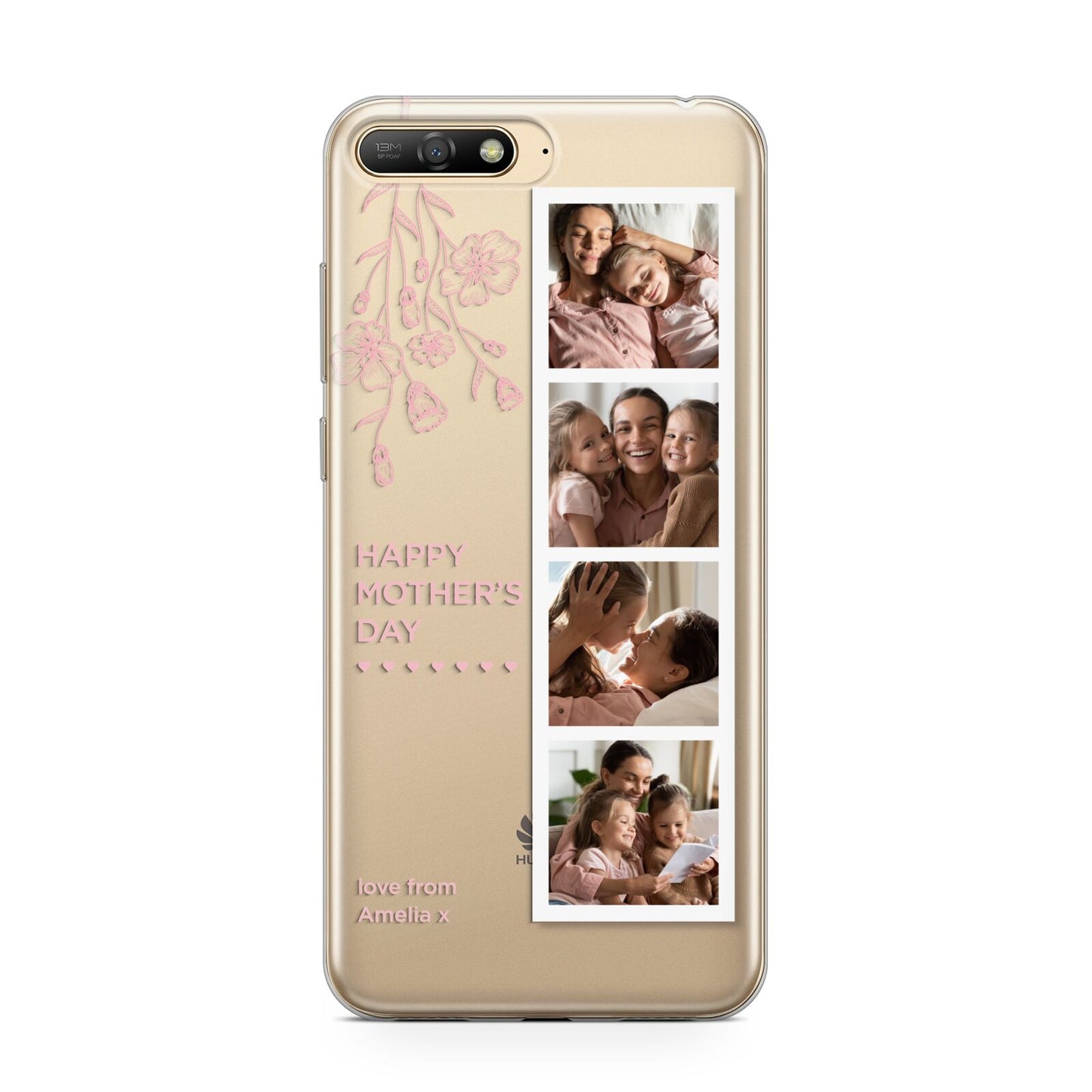 Floral Mothers Day Photo Strip Huawei Y6 2018