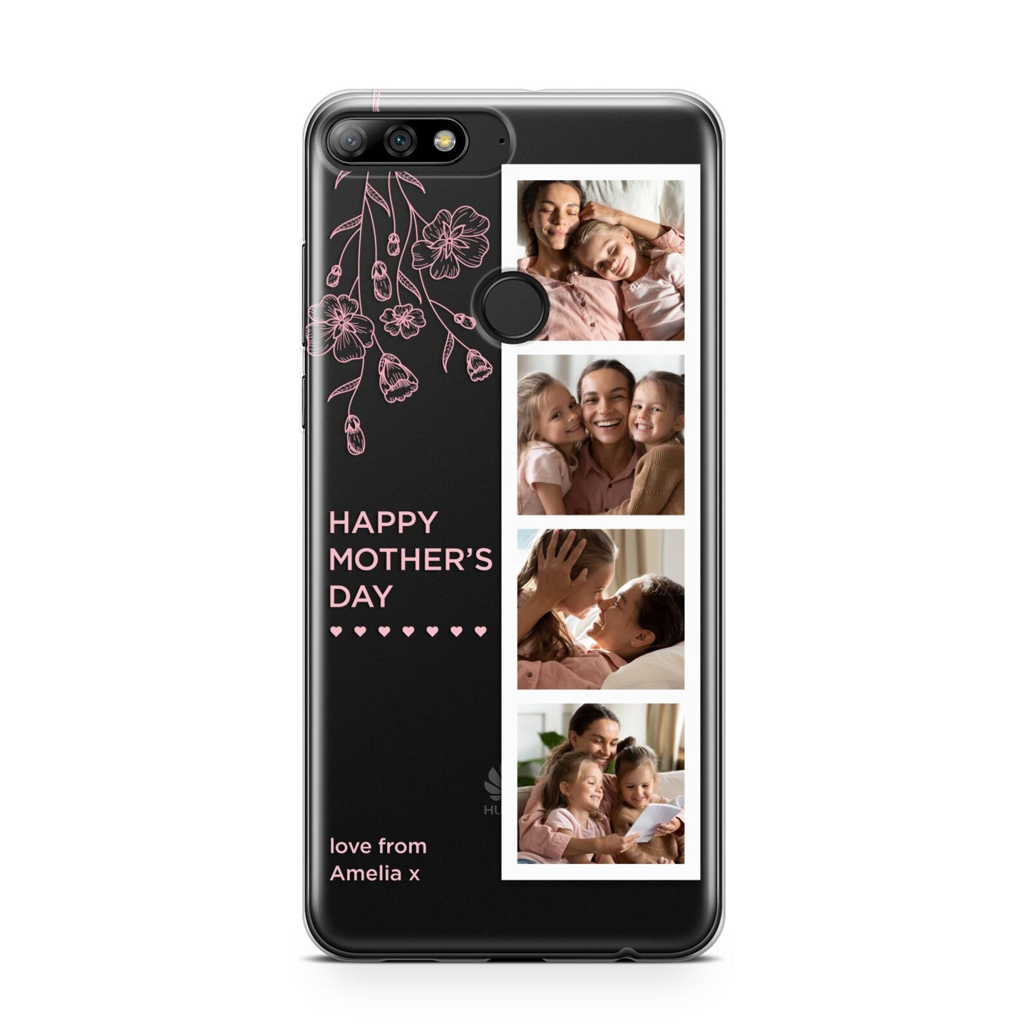 Floral Mothers Day Photo Strip Huawei Y7 2018