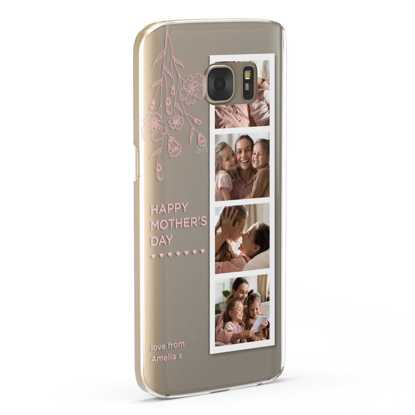 Floral Mothers Day Photo Strip Samsung Galaxy Case Fourty Five Degrees