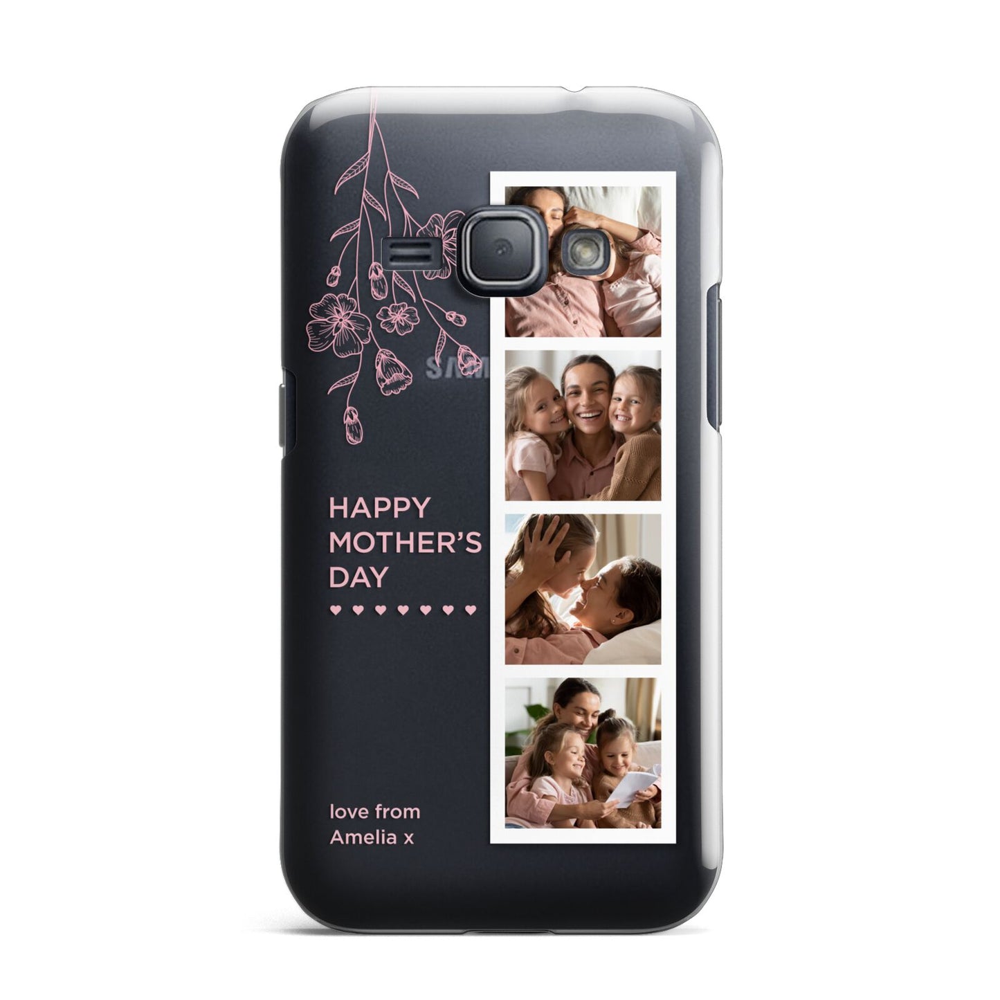 Floral Mothers Day Photo Strip Samsung Galaxy J1 2016 Case