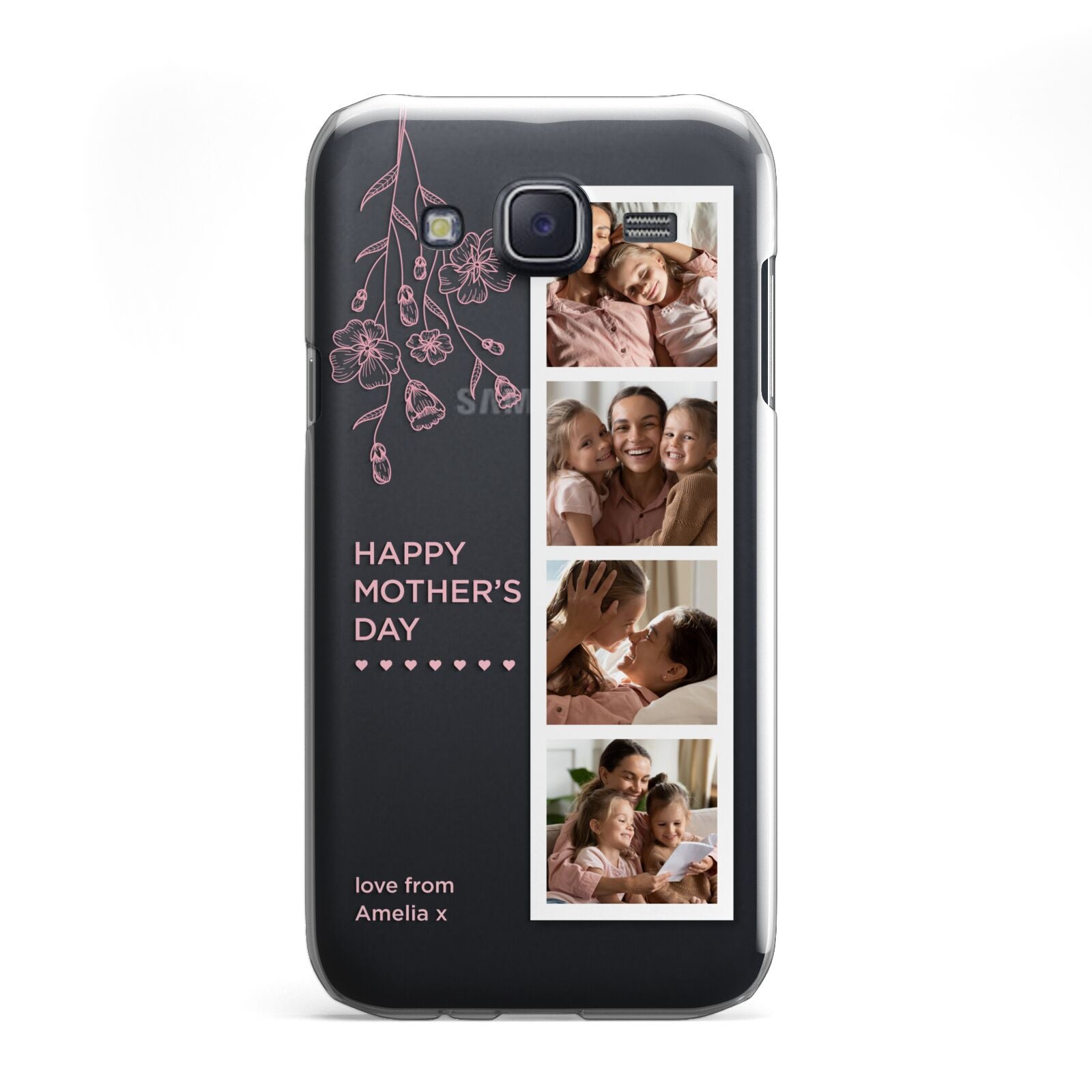 Floral Mothers Day Photo Strip Samsung Galaxy J5 Case