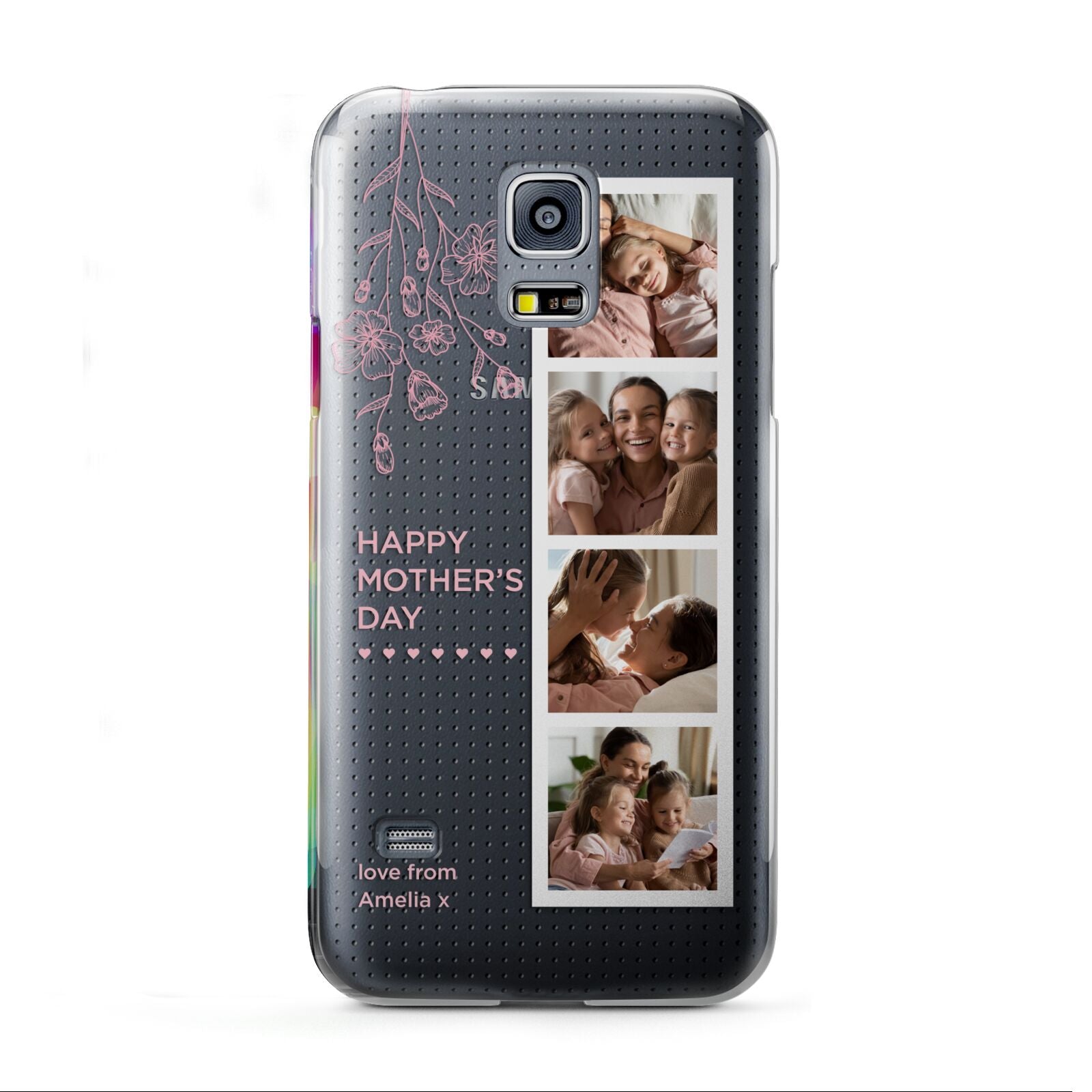 Floral Mothers Day Photo Strip Samsung Galaxy S5 Mini Case