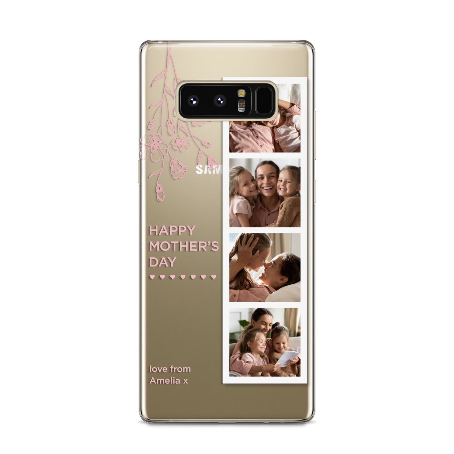 Floral Mothers Day Photo Strip Samsung Galaxy S8 Case