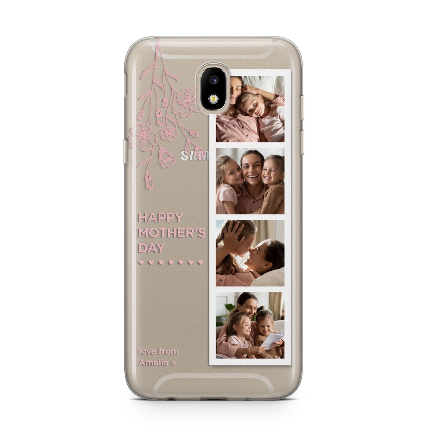 Floral Mothers Day Photo Strip Samsung J5 2017 Case