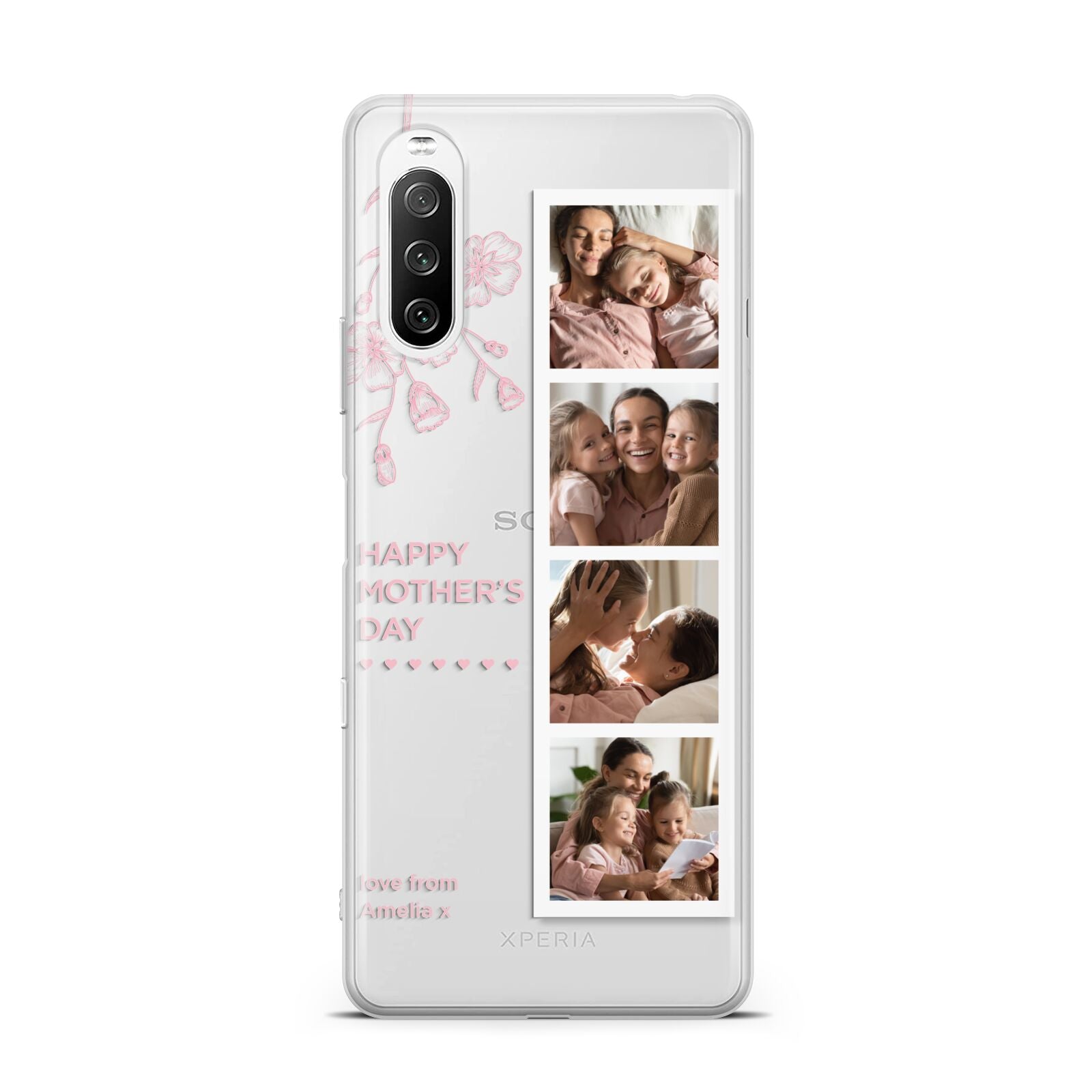 Floral Mothers Day Photo Strip Sony Xperia 10 III Case