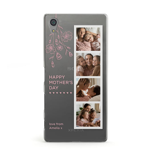 Floral Mothers Day Photo Strip Sony Xperia Case