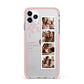 Floral Mothers Day Photo Strip iPhone 11 Pro Max Impact Pink Edge Case