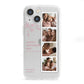 Floral Mothers Day Photo Strip iPhone 13 Mini Clear Bumper Case