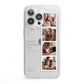 Floral Mothers Day Photo Strip iPhone 13 Pro Clear Bumper Case