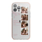 Floral Mothers Day Photo Strip iPhone 13 Pro Max TPU Impact Case with Pink Edges