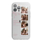 Floral Mothers Day Photo Strip iPhone 13 Pro Max TPU Impact Case with White Edges