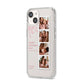 Floral Mothers Day Photo Strip iPhone 14 Clear Tough Case Starlight Angled Image