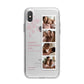 Floral Mothers Day Photo Strip iPhone X Bumper Case on Silver iPhone Alternative Image 1