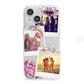 Floral Photo Montage Upload iPhone 13 Mini Clear Bumper Case