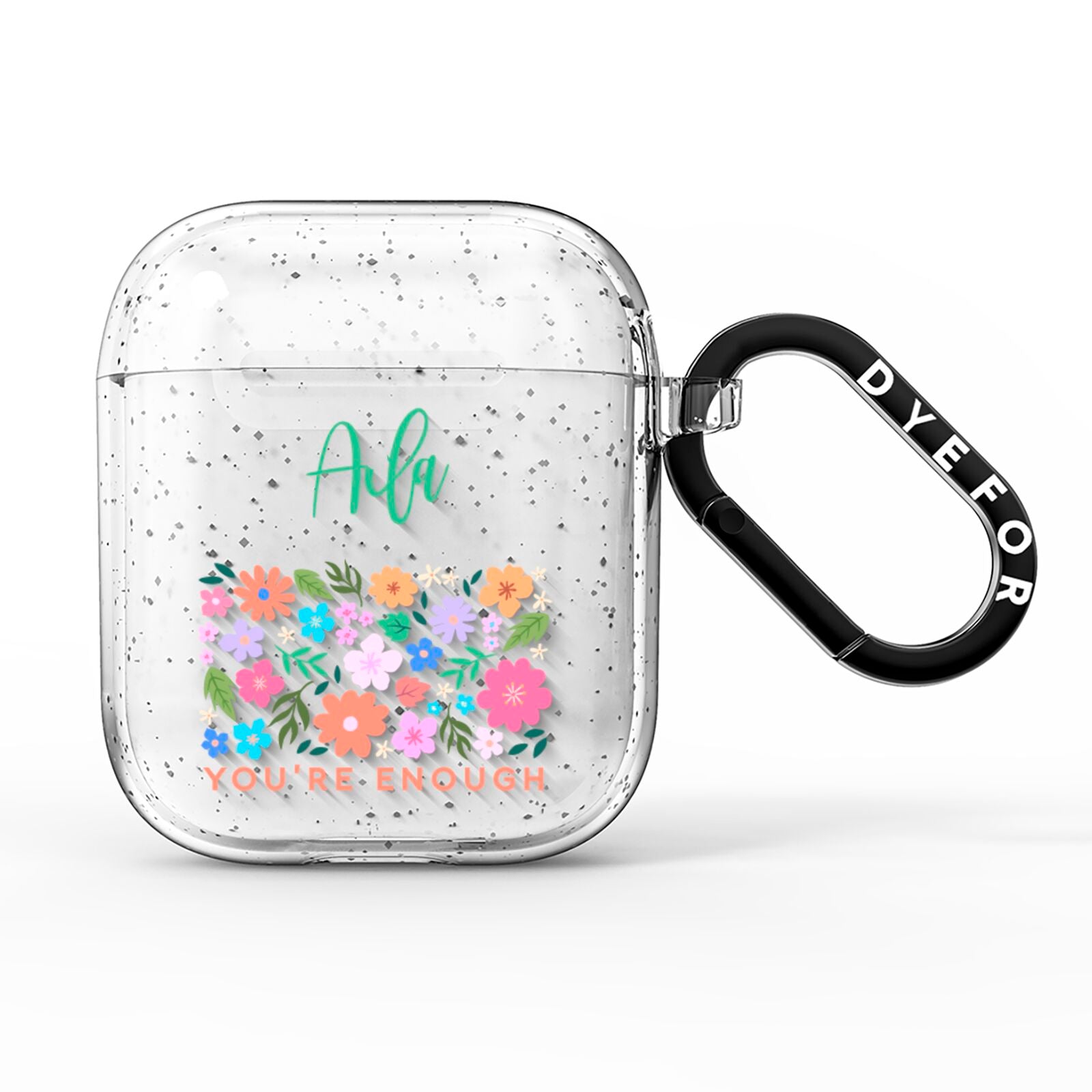 Floral Poster AirPods Glitter Case