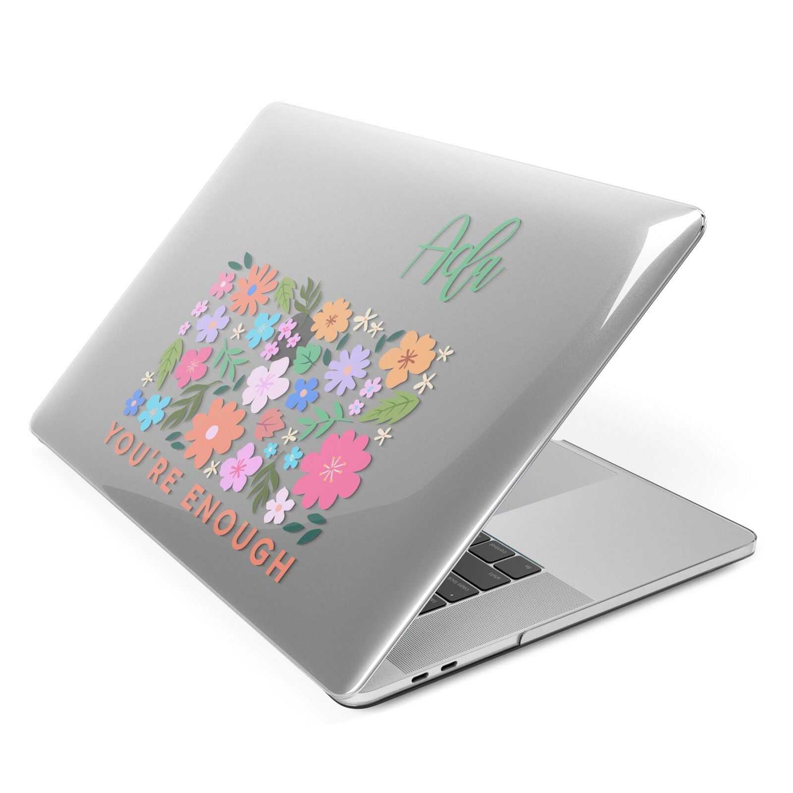 Floral Poster Apple MacBook Case Side View