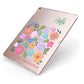 Floral Poster Apple iPad Case on Rose Gold iPad Side View