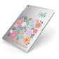 Floral Poster Apple iPad Case on Silver iPad Side View