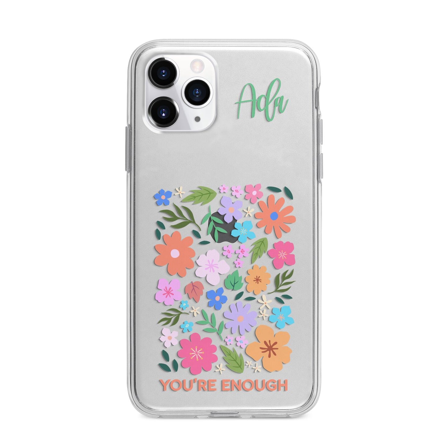 Floral Poster Apple iPhone 11 Pro Max in Silver with Bumper Case