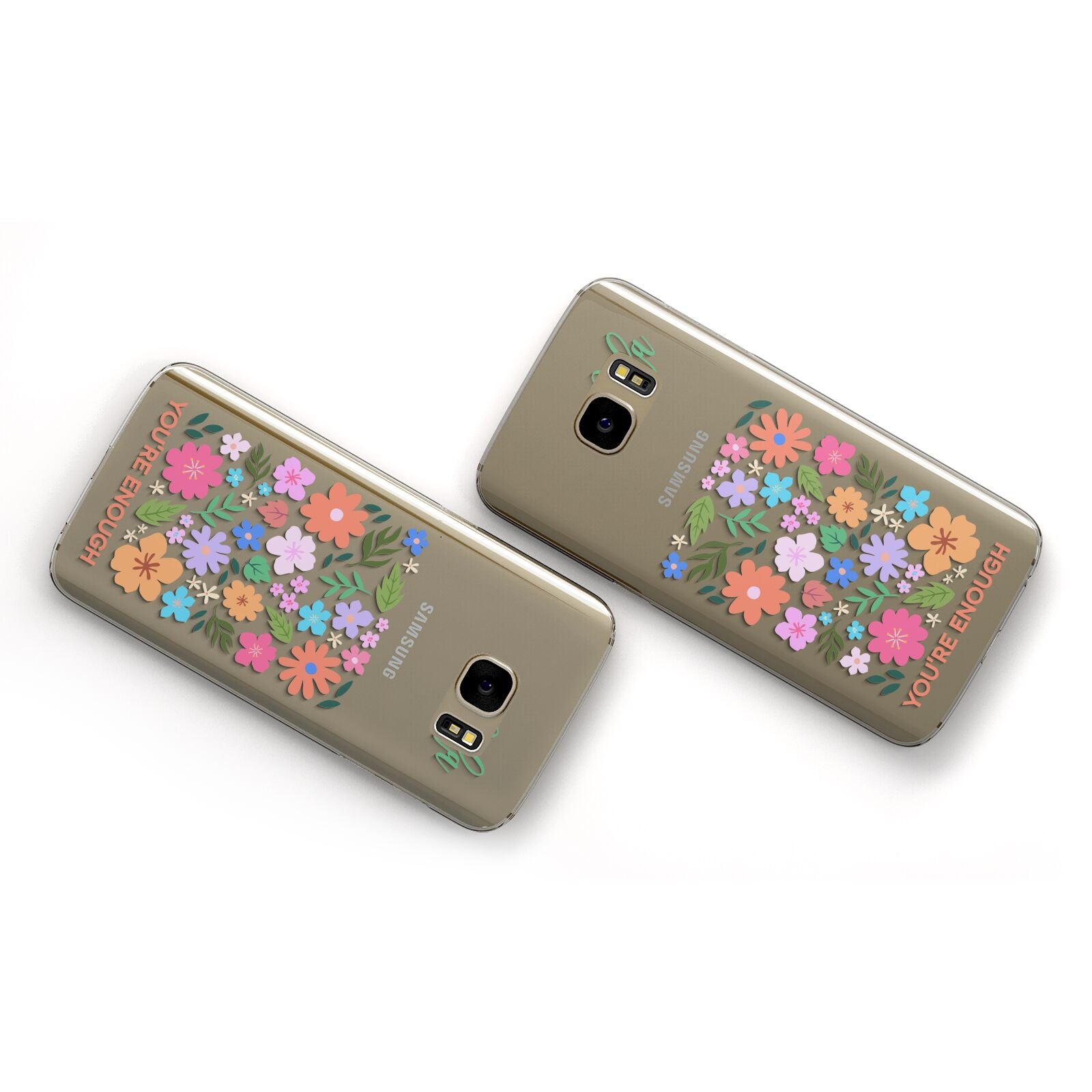 Floral Poster Samsung Galaxy Case Flat Overview